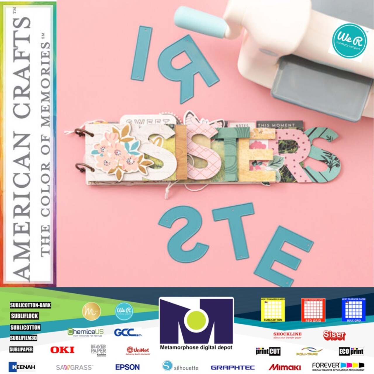 We R Memory Keepers Large Alphabet Dies-San Serif 2" 60000591 by American Crafts